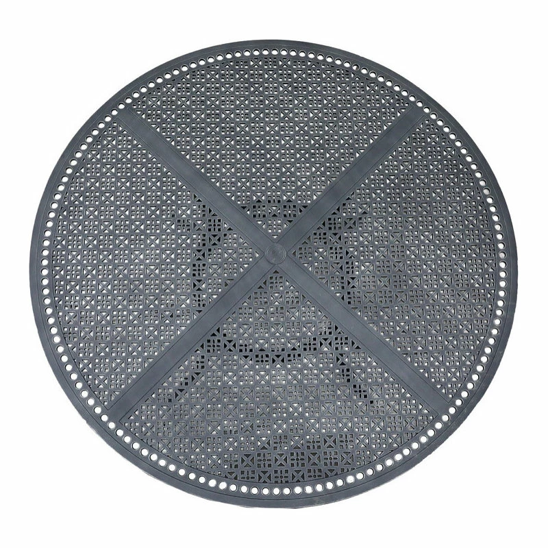 Deals 👏 IPatio Furniture Newport Cast Burnished Pewter Aluminum 60" Round Dining Table ❤️ - Image 3