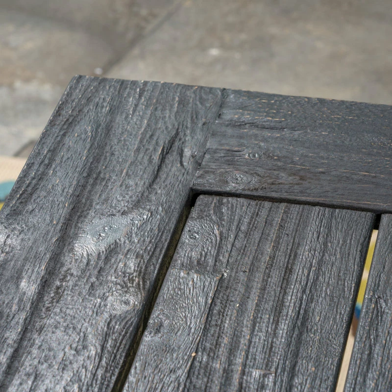 Promo 🥰 GDFStudio GDF Studio Vickers Outdoor Acacia Wood Picnic Set, Dark Gray Finish 🥰 - Image 7