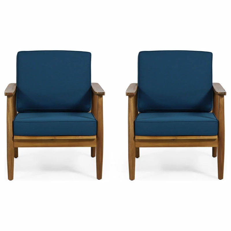 Brand new ๐ GDFStudio Davion Outdoor Acacia Wood Club Chair ๐