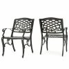 Budget 🌟 GDFStudio Covington Outdoor Cast Aluminum Dining Chairs, Set Of 2 🤩