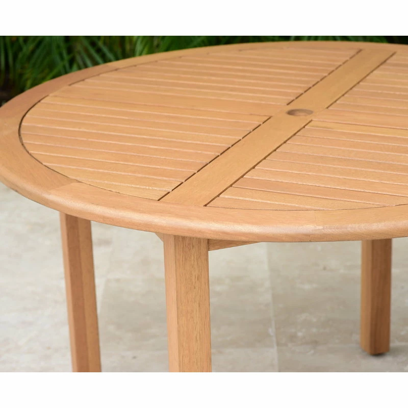 Buy 👏 Amazonia Palau Round Teak Finish Patio Dining Table 😍 - Image 6