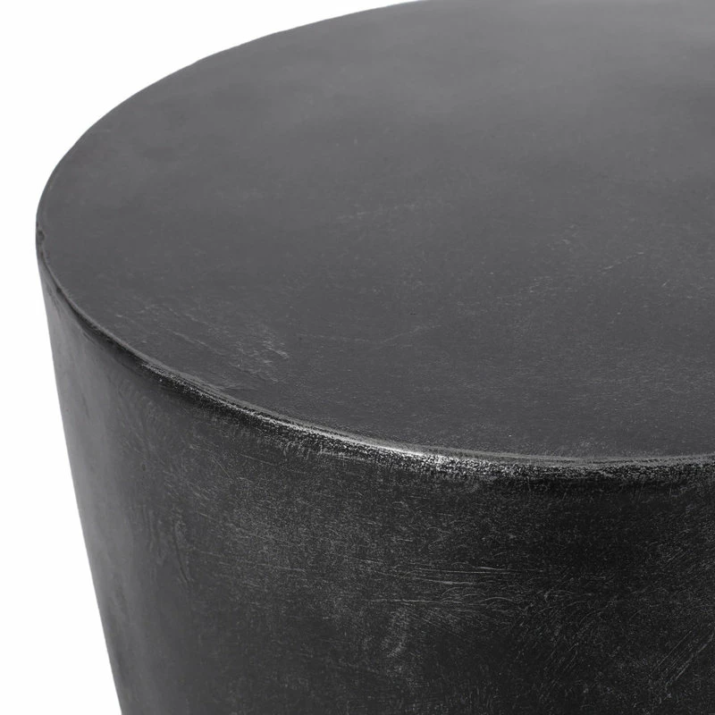 Best Pirce ✔️ GDFStudio Akin Outdoor Lightweight Concrete Side Table, Matte Black 🥰 - Image 5