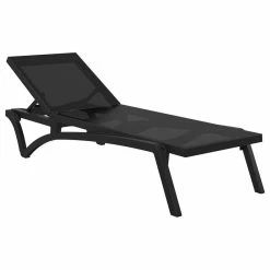 Best Sale 🛒 Compamia Pacific Sling Chaise Lounges, Black ✔️