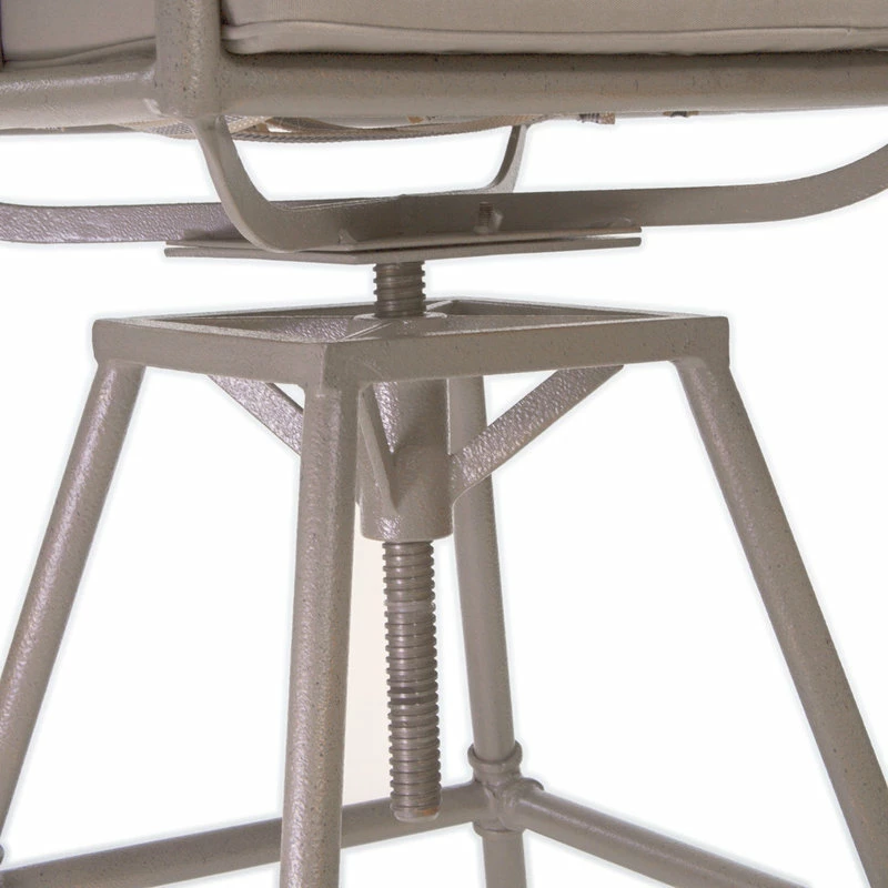 Wholesale ๐ GDFStudio GDF Studio Tallahassee Pipe Outdoor Adjustable Barstool, Gray And Brass ๐ฅฐ - Image 4