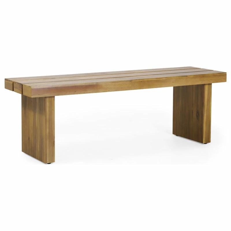 Best reviews of โ GDFStudio Bagwell Appling Outdoor Acacia Wood Bench, Natural ๐ - Image 7