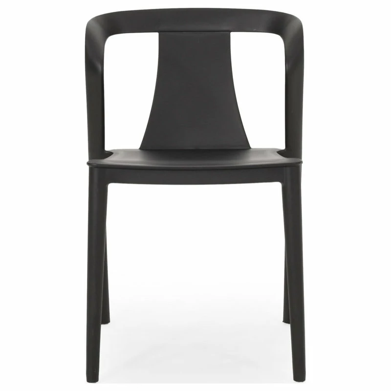 Budget ✨ GDFStudio Xanth Outdoor Stacking Dining Chair, Set Of 2, Black 🎁 - Image 3