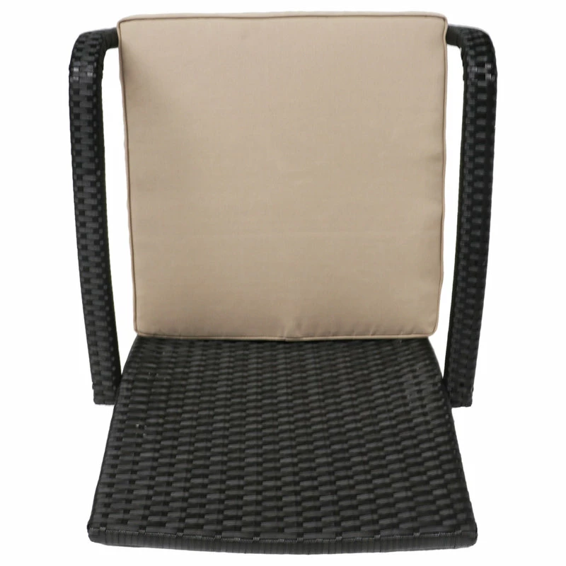 Promo 🤩 GDFStudio GDF Studio Otto Outdoor Wicker Club Chairs, Set Of 2, Brown/Tan 😉 - Image 9