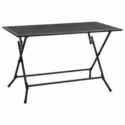 Top 10 ❤️ Vida XL LLC VidaXL Folding Mesh Table 47.2" Steel Anthracite Outdoor Garden Patio Balcony 🛒