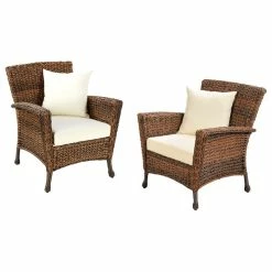 Best Sale 👍 CTE Outdoor Faux Sea Grass Garden Patio Furniture 2-Piece Set 👍