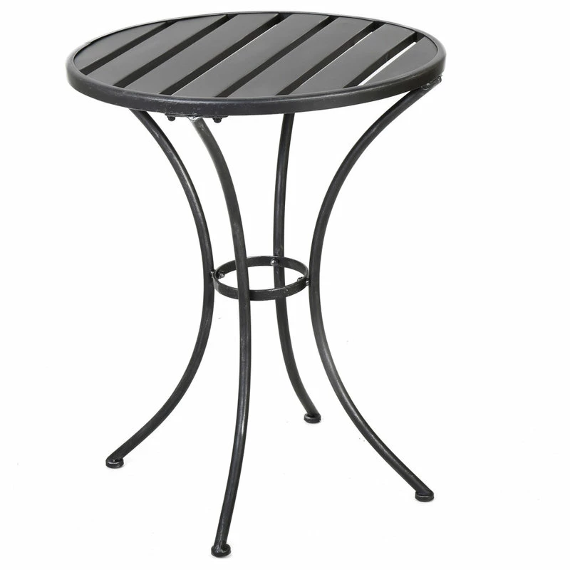 Hot Sale 🎁 GDFStudio GDF Studio 3-Piece Castro Outdoor Black Cast Bistro Set ❤️ - Image 3