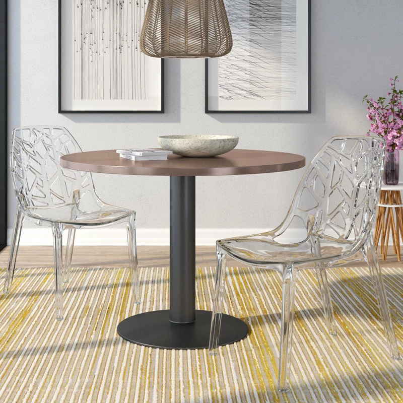 Cheapest π₯ LeisureMod Modern Cornelia Dining Chair, Set Of 2, Clear, C18CL2 π₯ - Image 2