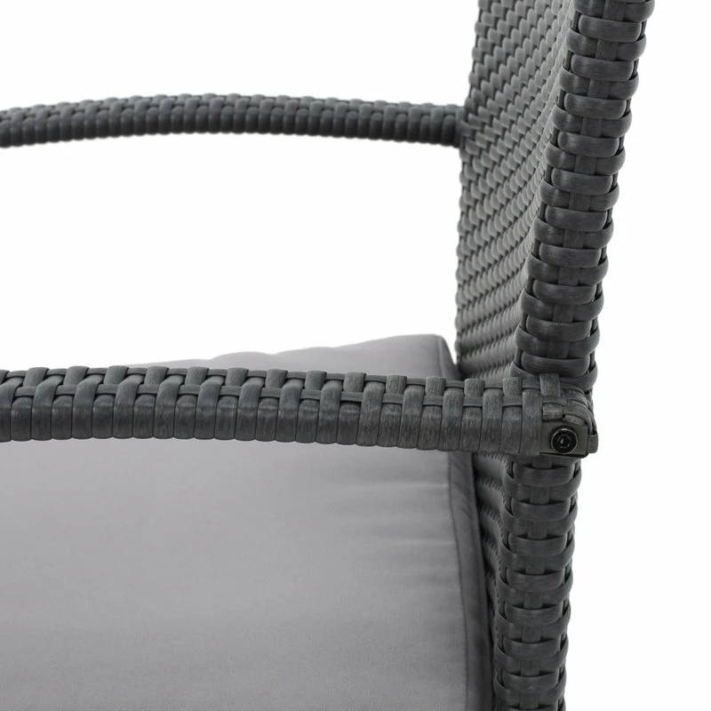 Best Sale ✨ GDFStudio GDF Studio 9-Piece Coral Outdoor Wicker Dining Set, Gray/Gray 🤩 - Image 8