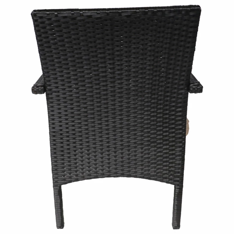 Promo 🤩 GDFStudio GDF Studio Otto Outdoor Wicker Club Chairs, Set Of 2, Brown/Tan 😉 - Image 8