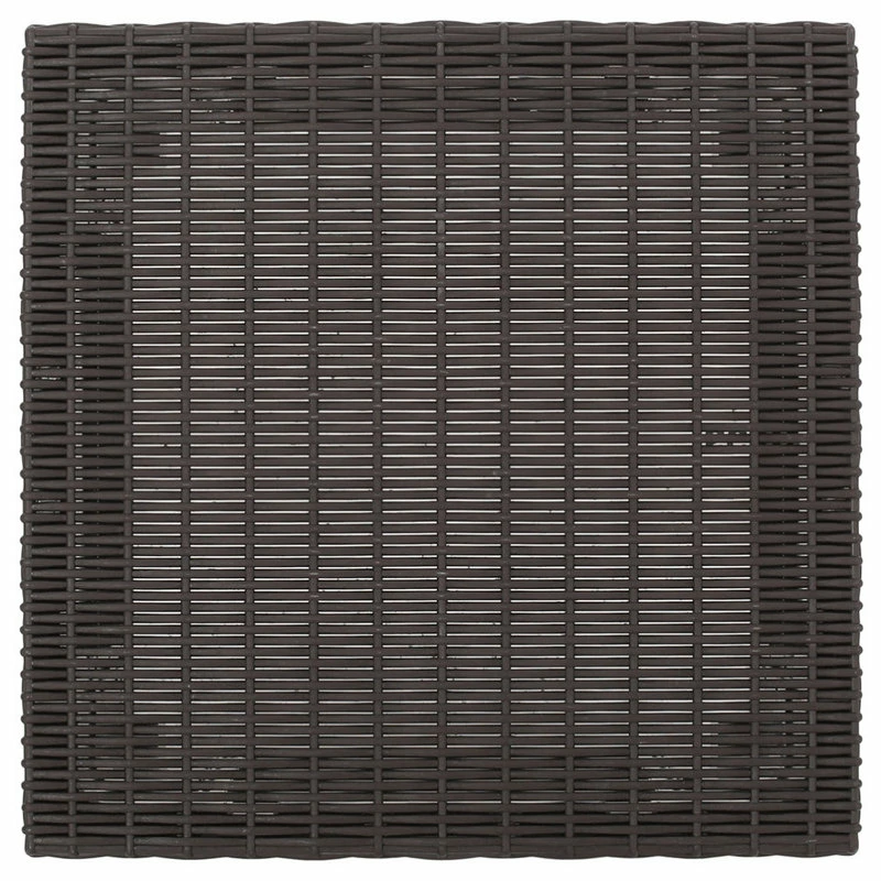 Discount 🛒 GDFStudio Odessa Outdoor Wicker Print Side Table, Dark Brown 🛒 - Image 4
