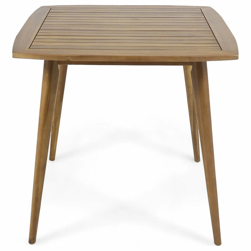 Top 10 🛒 GDFStudio Stanford Outdoor Square Acacia Wood Dining Table With Straight Legs, Teak Finish 😀 - Image 8