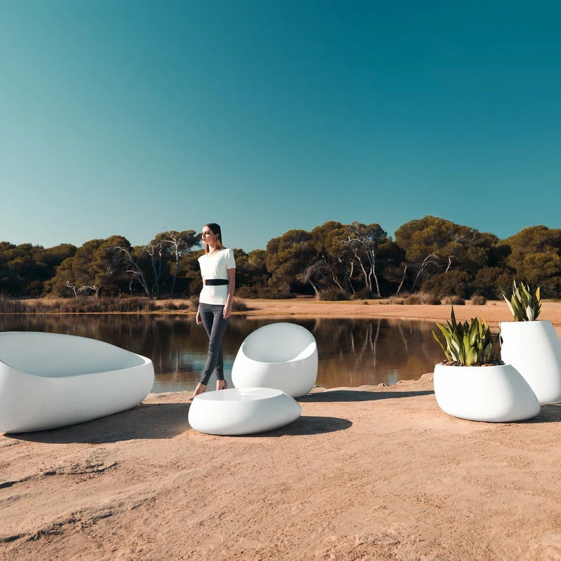 Best Pirce ๐ Vondom Stone Lounge Chair 34.75"x31"x30", Stone ๐ - Image 2