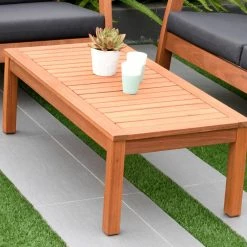 Budget ⌛ Amazonia Murano 4-Piece Patio Seating Set With Black Cushions | Eucalyptus Wood, 🥰