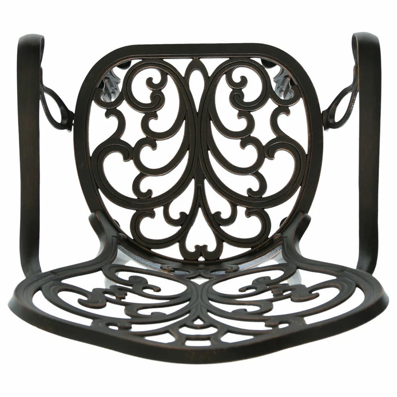 Best deal 🌟 GDFStudio GDF Studio Buddy Outdoor Cast Aluminum Dining Chairs, Shiny Copper, Set Of 2 🤩 - Image 8