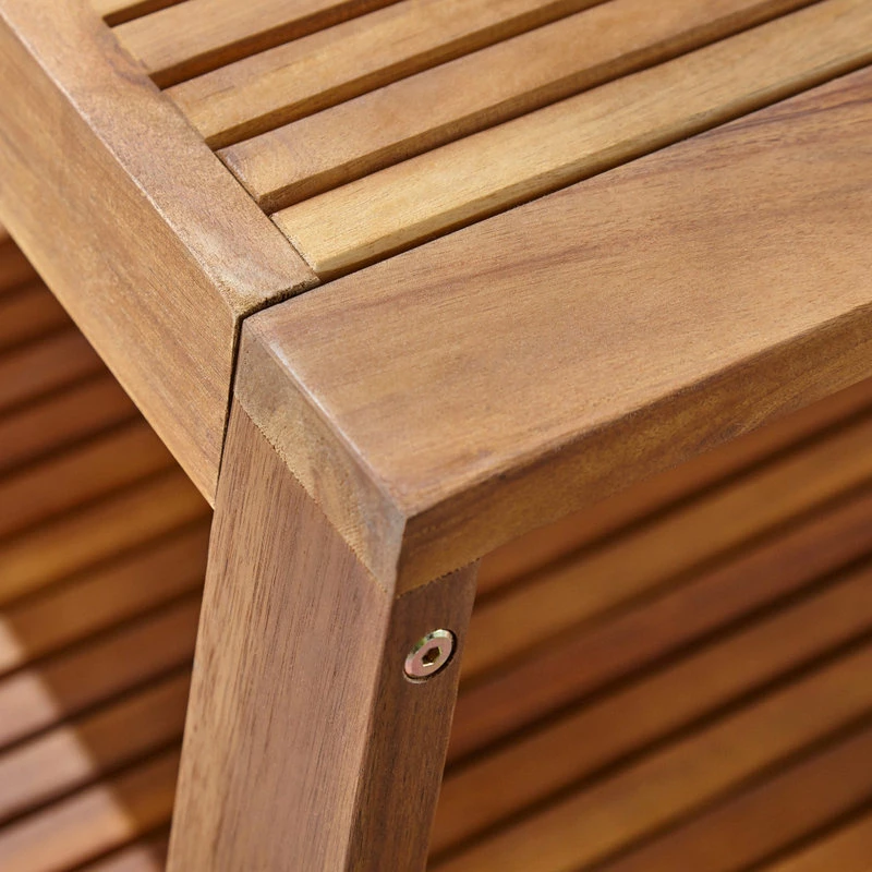 Best reviews of 😉 GDFStudio GDF Studio Christian Outdoor Acacia Wood Loveseat/Coffee Set, Teak Finish/Beige ⌛ - Image 5