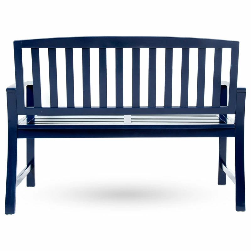 Best deal ✔️ GDFStudio GDF Studio Lola Outdoor Acacia Wood Bench, Navy Blue 👏 - Image 6