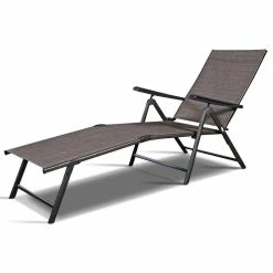 Cheapest 🛒 Costway Pool Chaise Lounge Chair Recliner Outdoor Patio Furniture Adjustable 😉