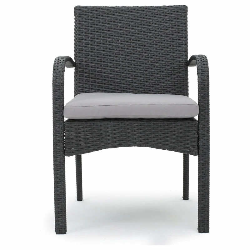 Best Sale ✨ GDFStudio GDF Studio 9-Piece Coral Outdoor Wicker Dining Set, Gray/Gray 🤩 - Image 5