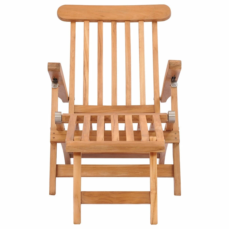 Buy ๐ Chic Teak Inc. Teak Wood Titanic Outdoor Patio Steamer Chair Made From A-Grade Teak Wood ๐คฉ - Image 9