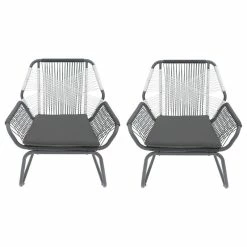 Buy ⌛ GDFStudio Hannah Outdoor Faux Rattan Club Chair, Set Of 2 🎉