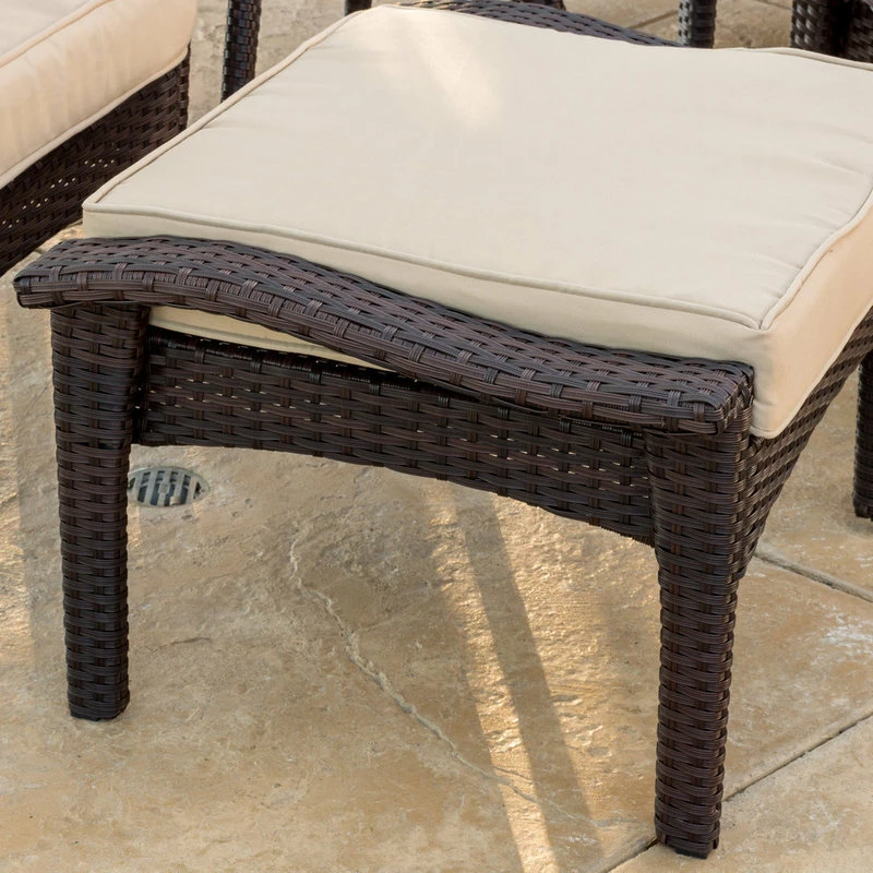 Discount ✨ GDFStudio GDF Studio 5-Piece Maui Outdoor Brown Wicker Seating With Cushions Set 🎁 - Image 6