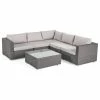 Cheap 😉 GDFStudio GDF Studio 6-Piece Francisco Outdoor Wicker Seating Sectional Set With Cushions, 🔥