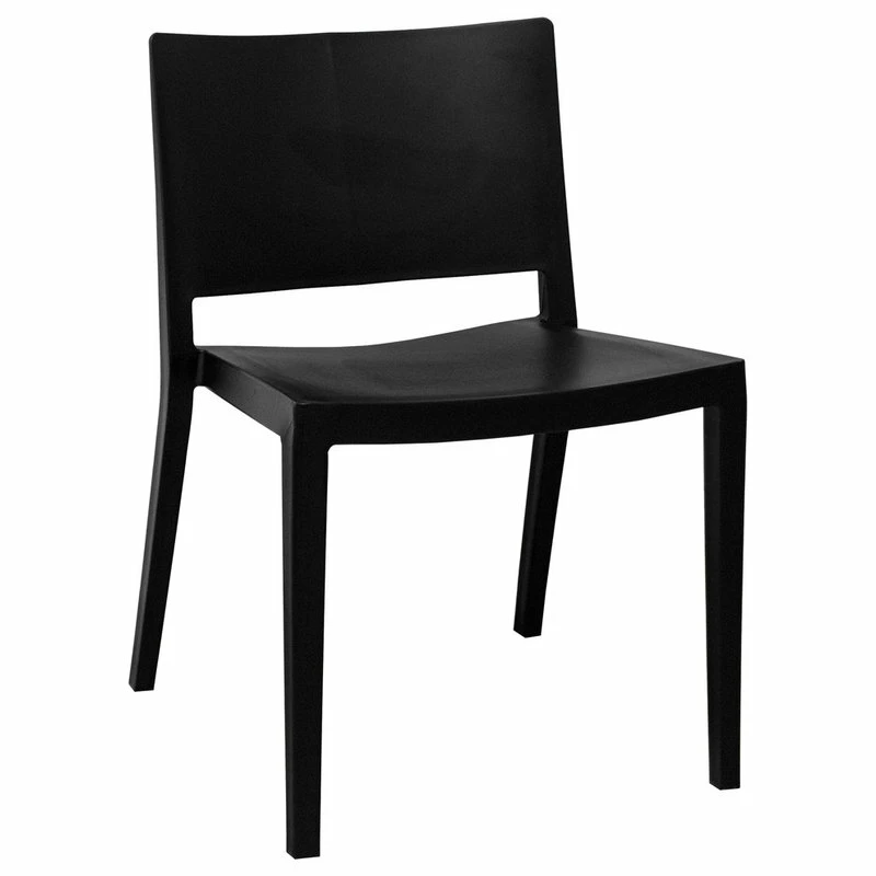 Coupon ๐ฏ Mod Made Elio Modern Plastic Dining Side Chair, Set Of 2, Black โ๏ธ - Image 2