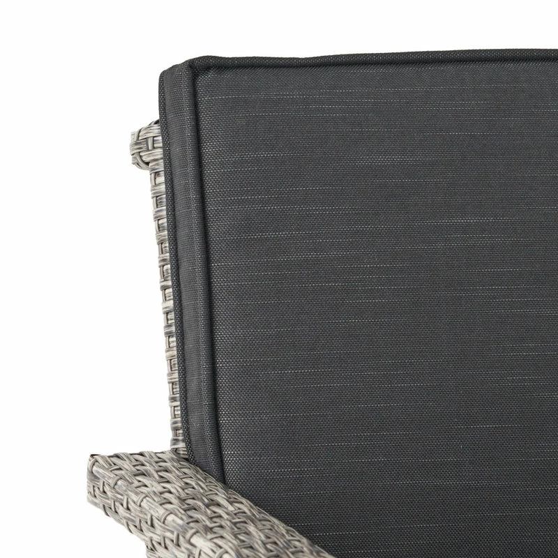 Wholesale ๐ GDFStudio GDF Studio Elysium Outdoor Wicker Barstool With Water Resistant Cushions ๐ - Image 8