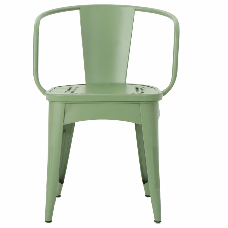 Brand new ๐ GDFStudio GDF Studio 3-Piece Leona Outdoor Paint Finished Iron Bistro Set, Matte Green โจ - Image 5