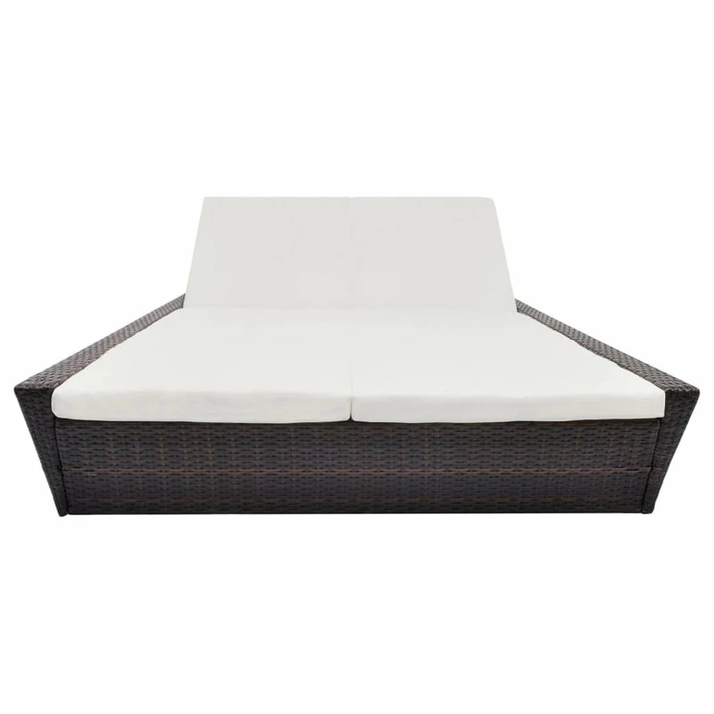 Discount ๐ Vida XL LLC VidaXL Outdoor Lounge Bed With Cushion Poly Rattan Brown ๐งจ - Image 2