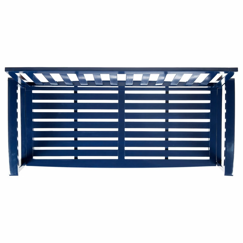 Best deal ✔️ GDFStudio GDF Studio Lola Outdoor Acacia Wood Bench, Navy Blue 👏 - Image 7
