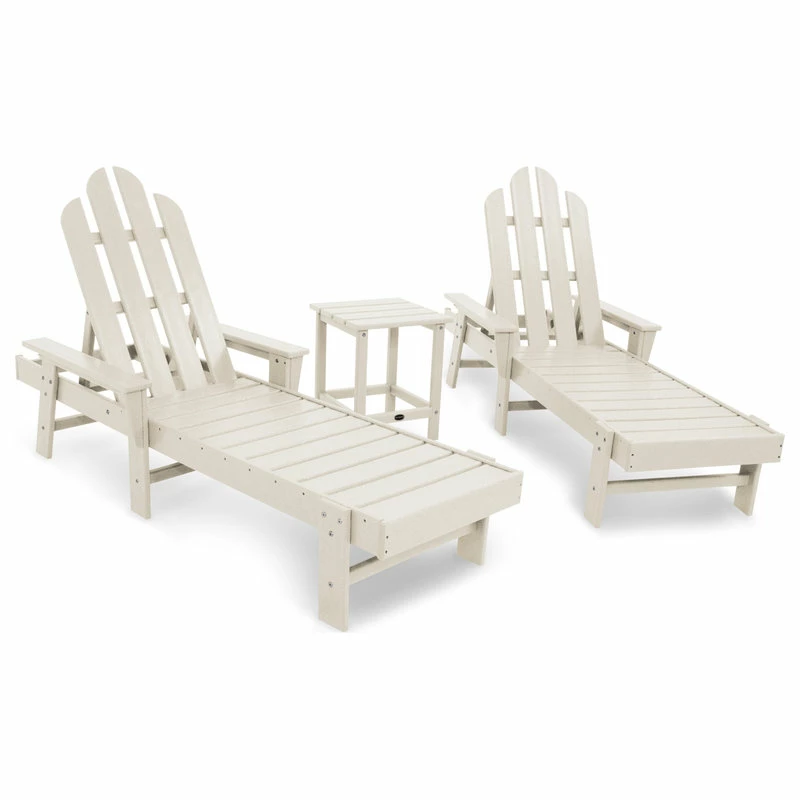 Top 10 👍 POLYWOOD Long Island Chaise 3-Piece Set, Sand ❤️
