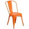 Discount 😉 Flash Furniture Orange Metal Chair CH-31230-OR-GG ✨