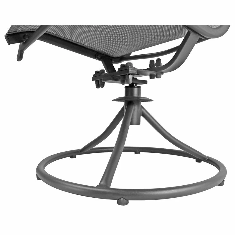 Buy 🔔 Patio Master Garden Elements Corporation Sienna Metal Patio Chair Swivel Rockers, Gray 🛒 - Image 3