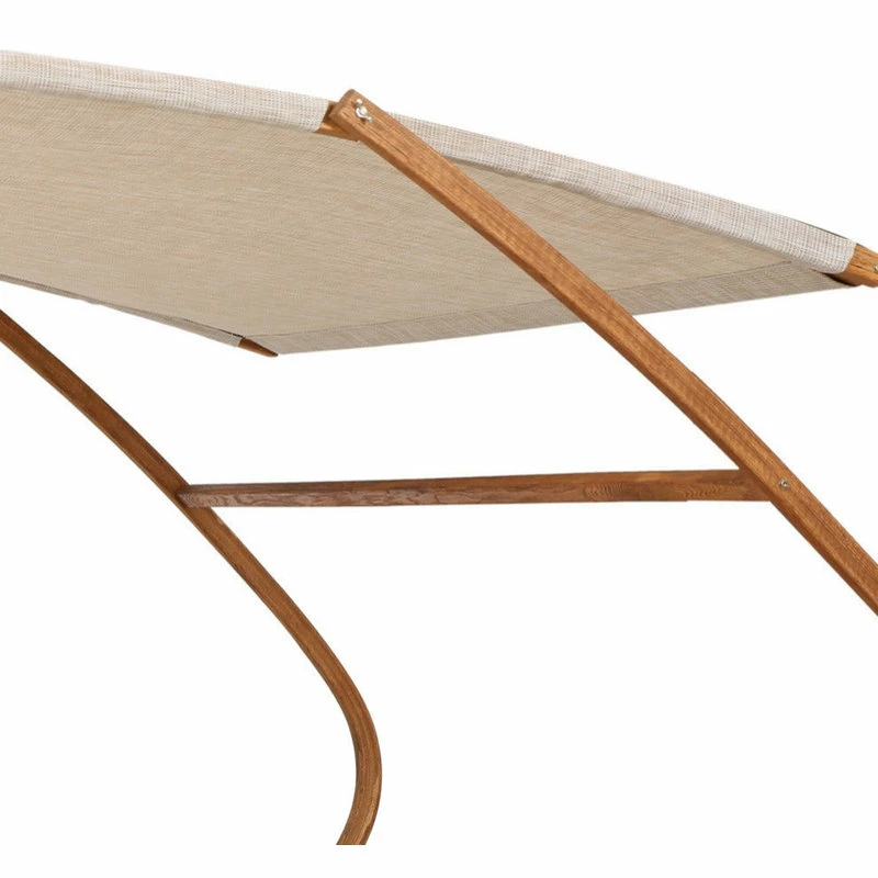 Buy 🔥 GDFStudio GDF Studio Bayard Outdoor Off-White Sunbed With Adjustable Canopy ✔️ - Image 2