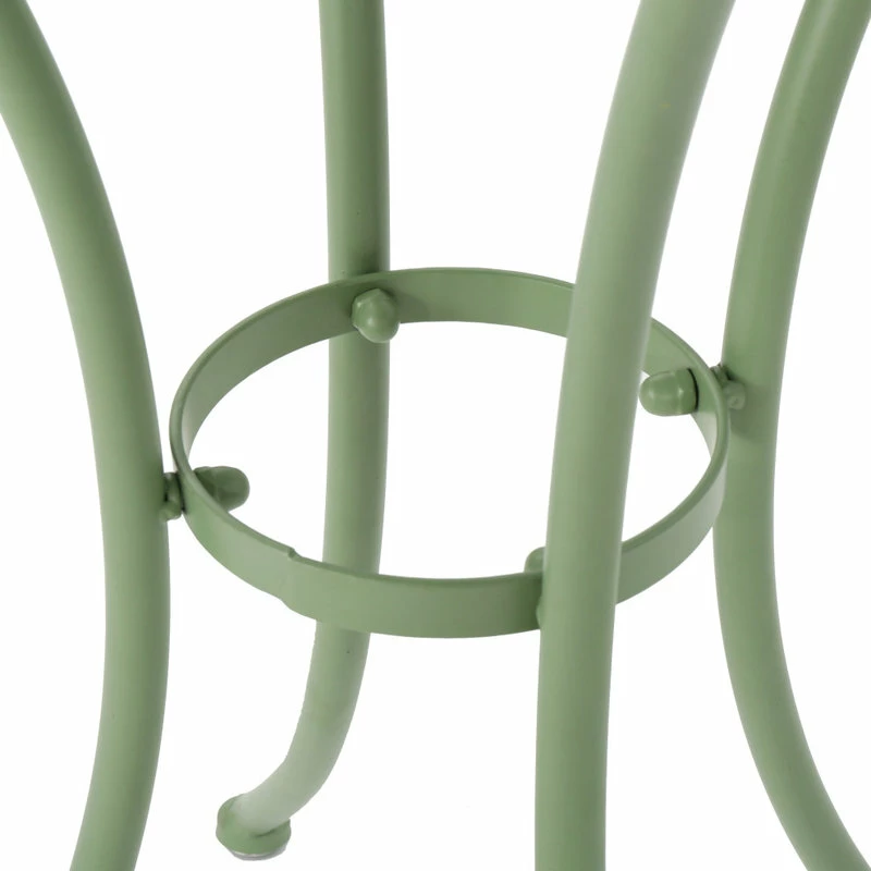 Brand new ๐ GDFStudio GDF Studio 3-Piece Leona Outdoor Paint Finished Iron Bistro Set, Matte Green โจ - Image 12