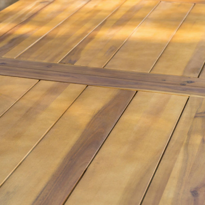 Coupon ⭐ GDFStudio GDF Studio Spanish Bay Teak Finish Acacia Wood Dining Table 🥰 - Image 6