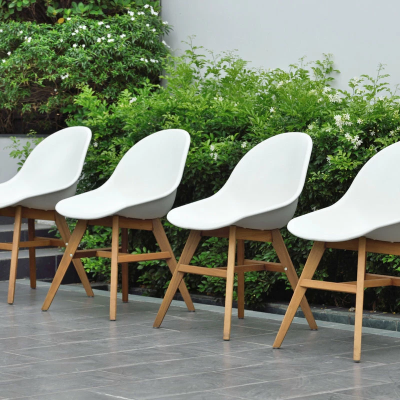 Cheap ๐ Amazonia Charlotte 7-Piece Patio Side Chair And Dining Set, Teak Wood ๐ - Image 5