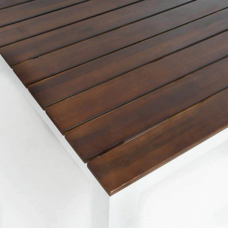 Coupon 🔥 GDFStudio GDF Studio Bali Outdoor 3 Piece Acacia Wood Picnic Dining Set With Benches 🔥 - Image 4