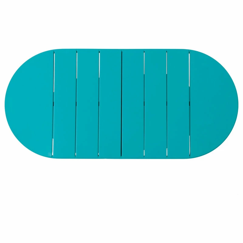 Cheapest 😍 GDFStudio GDF Studio Santa Monica Outdoor Finished Iron Bistro Set, Matte Teal 😀 - Image 14