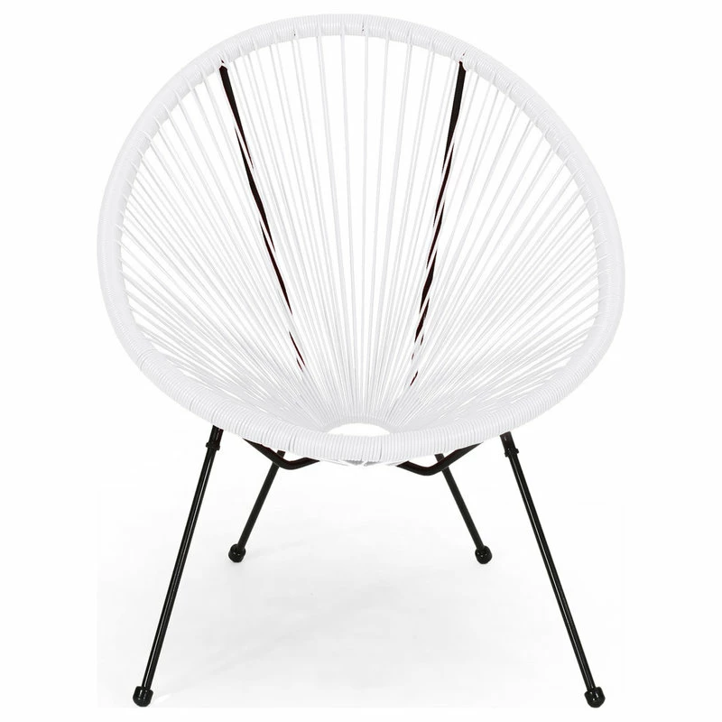 Best deal ๐ GDFStudio Major Outdoor Hammock Weave Chair With Steel Frame, Set Of 2, White, Black ๐คฉ - Image 4