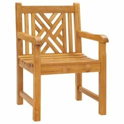 Cheap 😉 Chic Teak Inc. Teak Wood Chippendale Outdoor Patio Arm Chair ⭐