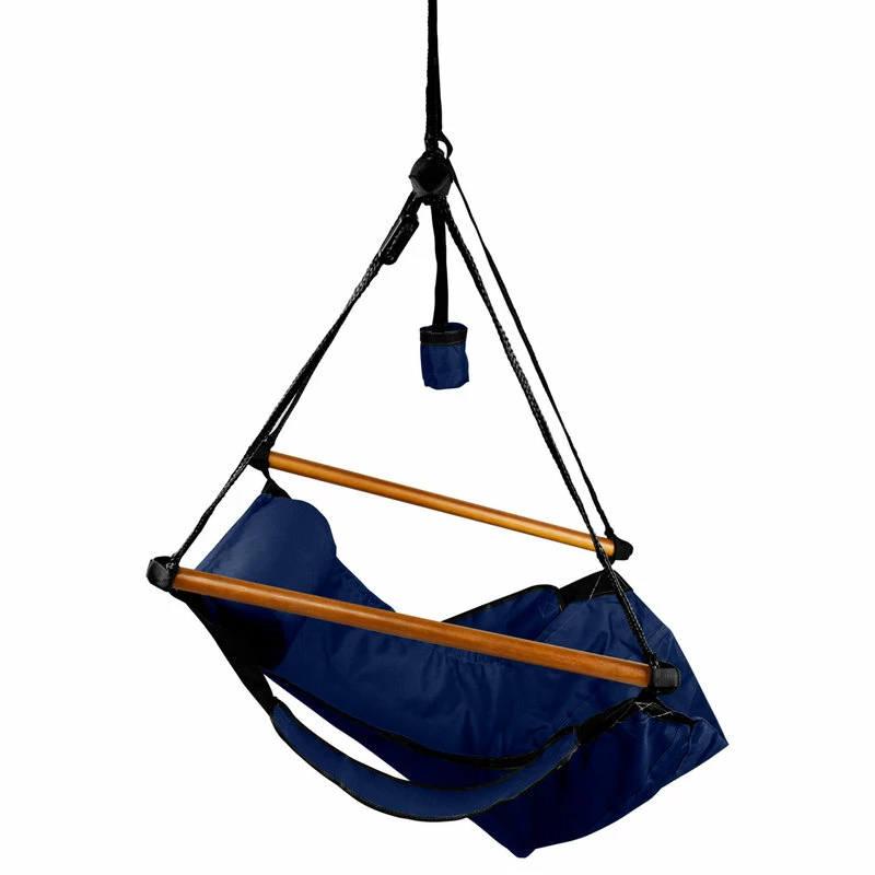 Budget ๐งจ King's Pond Enterprises Hammaka Hammocks Original Hanging Air Chair, Midnight Blue, Wood โ - Image 6