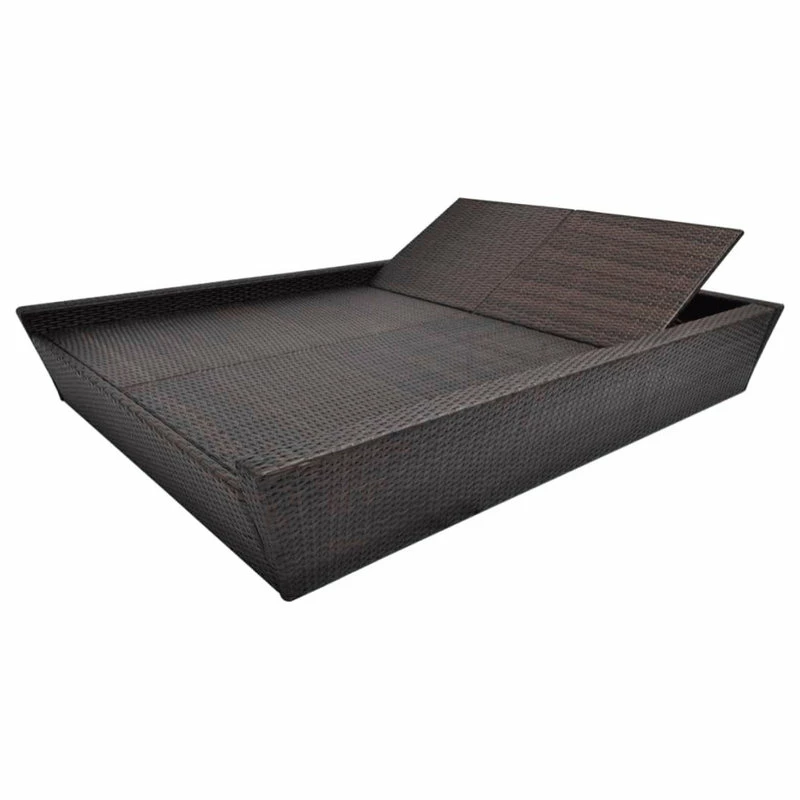 Discount ๐ Vida XL LLC VidaXL Outdoor Lounge Bed With Cushion Poly Rattan Brown ๐งจ - Image 5