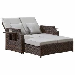 Top 10 ๐ Martha Stewart Sunnyside Daybed Dark Brown Wicker With Beige Olefin Cushions ๐