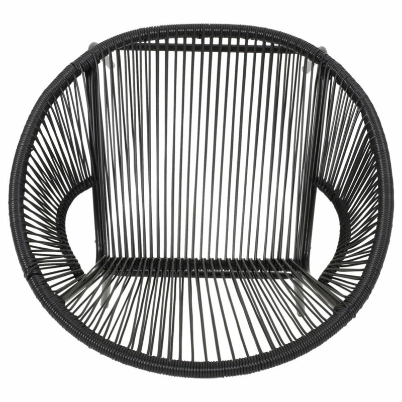 Buy 🔥 GDFStudio Carolina Outdoor Modern Faux Rattan Club Chair, Set Of 2, Black 🌟 - Image 7